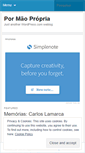 Mobile Screenshot of pormaopropria.wordpress.com
