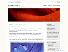 Tablet Screenshot of chiffonschal.wordpress.com