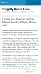 Mobile Screenshot of integrityhomeloan.wordpress.com