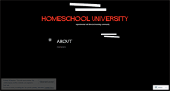 Desktop Screenshot of homeschooluniversity.wordpress.com