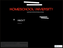 Tablet Screenshot of homeschooluniversity.wordpress.com