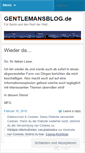 Mobile Screenshot of gentlemansblog.wordpress.com