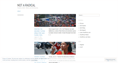 Desktop Screenshot of notaradical.wordpress.com
