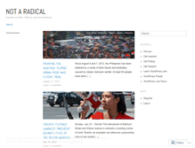Tablet Screenshot of notaradical.wordpress.com