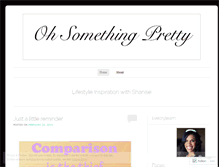 Tablet Screenshot of ohsomethingpretty.wordpress.com