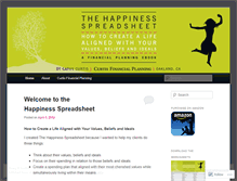 Tablet Screenshot of happinessspreadsheet.wordpress.com