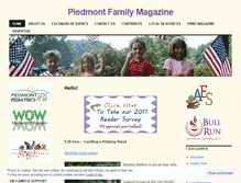 Tablet Screenshot of piedmontfamilymagazine.wordpress.com