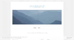 Desktop Screenshot of moleland.wordpress.com