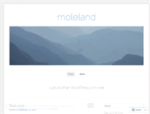 Tablet Screenshot of moleland.wordpress.com