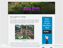 Tablet Screenshot of mostlyweeds.wordpress.com