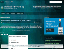 Tablet Screenshot of madisonsbooksblog.wordpress.com