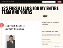 Tablet Screenshot of 125leads.wordpress.com