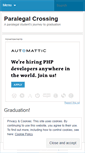Mobile Screenshot of paralegalcrossing.wordpress.com