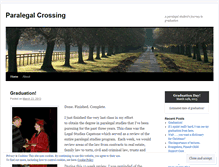 Tablet Screenshot of paralegalcrossing.wordpress.com