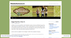 Desktop Screenshot of filledtothemeasure.wordpress.com