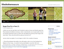 Tablet Screenshot of filledtothemeasure.wordpress.com