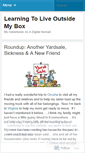 Mobile Screenshot of learningtoliveoutsidemybox.wordpress.com