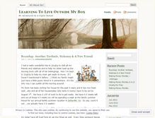 Tablet Screenshot of learningtoliveoutsidemybox.wordpress.com