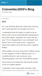 Mobile Screenshot of coloneldax2005.wordpress.com