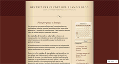 Desktop Screenshot of beatrizfdezdelalamo.wordpress.com