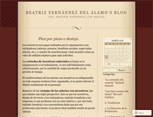 Tablet Screenshot of beatrizfdezdelalamo.wordpress.com