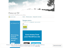 Tablet Screenshot of piensoentics.wordpress.com