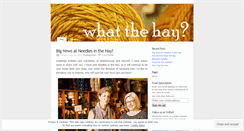 Desktop Screenshot of needlesinthehay.wordpress.com