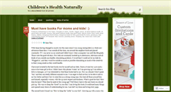 Desktop Screenshot of childrenshealthnaturally.wordpress.com