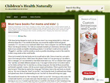 Tablet Screenshot of childrenshealthnaturally.wordpress.com