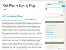 Tablet Screenshot of cellphonespyingblog.wordpress.com