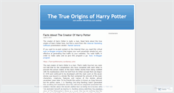 Desktop Screenshot of harrypotterextra.wordpress.com