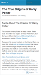 Mobile Screenshot of harrypotterextra.wordpress.com