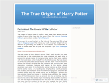 Tablet Screenshot of harrypotterextra.wordpress.com