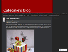 Tablet Screenshot of cutecake.wordpress.com