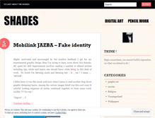 Tablet Screenshot of fadingshades.wordpress.com