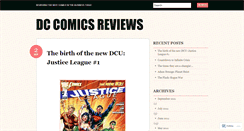 Desktop Screenshot of dccomicsreviews.wordpress.com