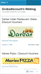 Mobile Screenshot of grabadiscount.wordpress.com