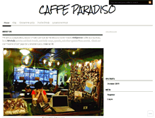 Tablet Screenshot of caffeparadiso.wordpress.com