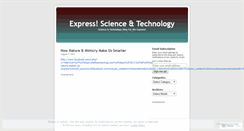 Desktop Screenshot of expressscitech.wordpress.com