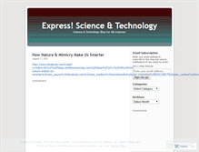 Tablet Screenshot of expressscitech.wordpress.com
