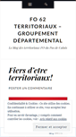 Mobile Screenshot of fo62territoriaux.wordpress.com