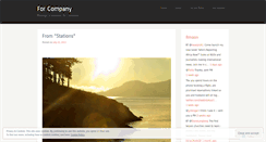 Desktop Screenshot of forcompany.wordpress.com