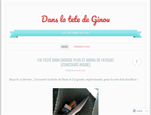 Tablet Screenshot of danslatetedeginou.wordpress.com