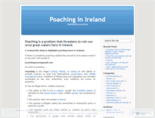 Tablet Screenshot of poaching.wordpress.com