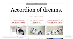 Desktop Screenshot of dreamsaccordion.wordpress.com