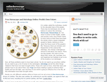 Tablet Screenshot of onlinehoroscope.wordpress.com