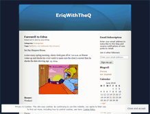 Tablet Screenshot of eriqwiththeq.wordpress.com