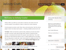 Tablet Screenshot of infinitycrafts.wordpress.com