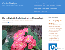 Tablet Screenshot of cuisinemexique.wordpress.com
