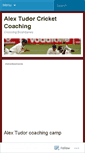 Mobile Screenshot of alextudorcricketcoaching.wordpress.com